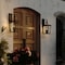 Vaxcel Cottage Grove 2 Light Matte Black Transitional Outdoor Wall Lantern Clear Glass T0775 - alternate 3